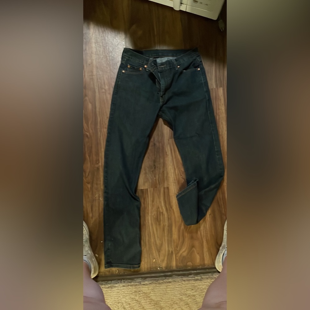 Levi Strauss fitted dark blue denim w30 l32